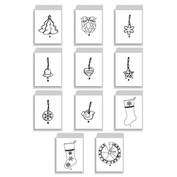 McCalls Crafts Christmas Pattern 37777 Kit Tree Skirt Stockings Ornaments Decor - Picture 2 of 8